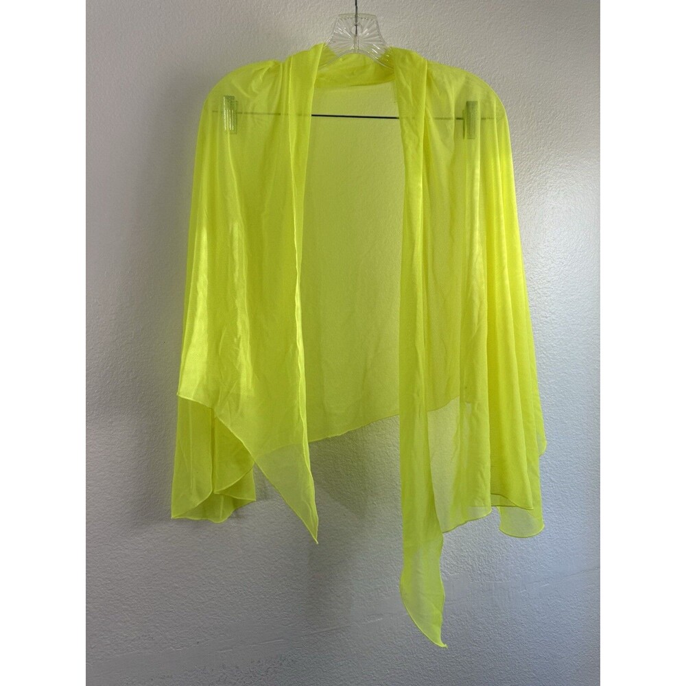 Zuliana Neon Green Sarong Wrap Beach Cover Up Shawl Made in USA